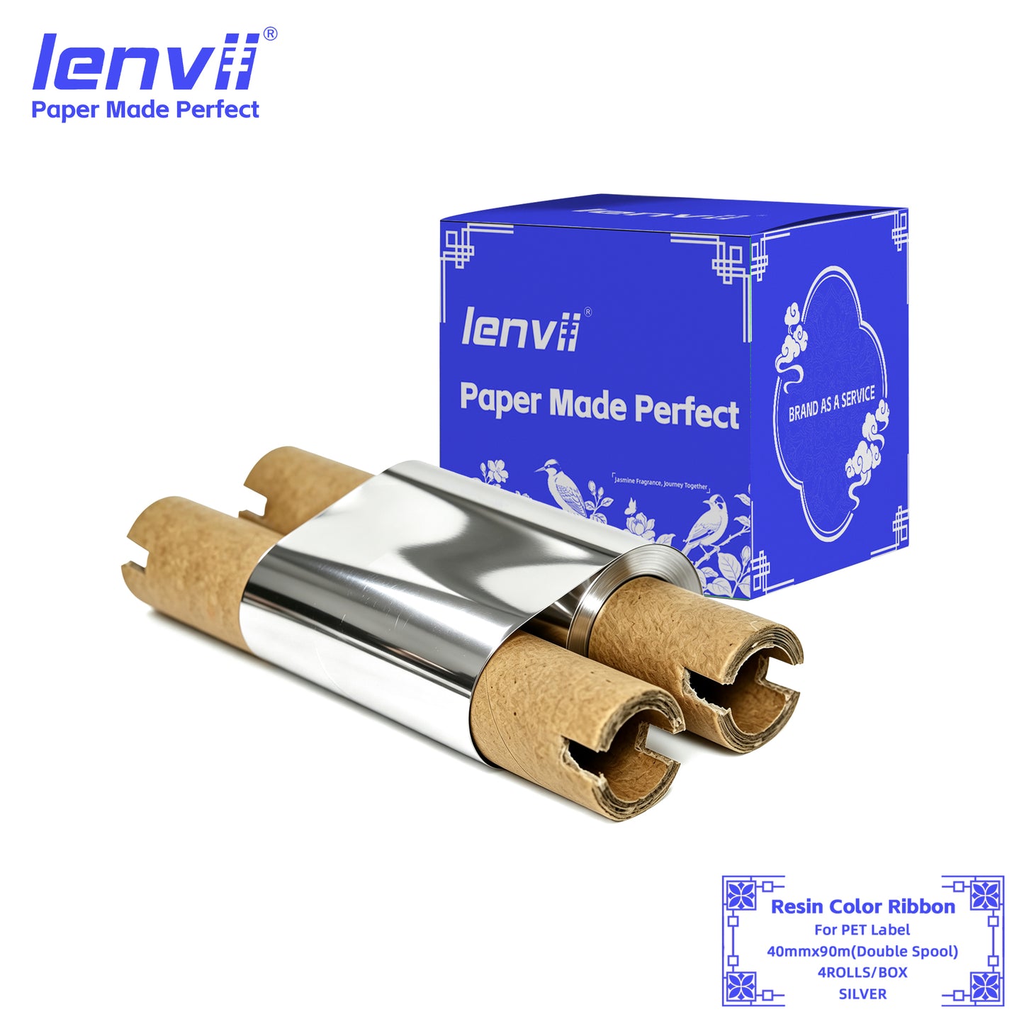 Color Resin Thermal Transfer Ribbon for PET Labels | 30–110mm Double axis