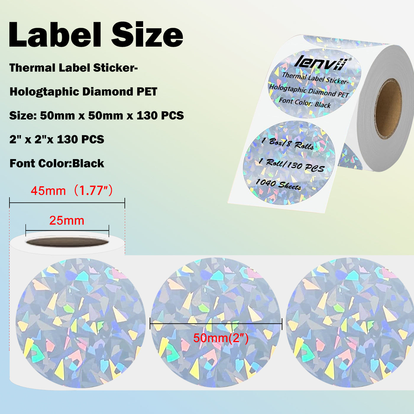 4Proof Colored Round Thermal Label Stickers