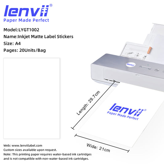 A4 Inkjet Matte Label Stickers