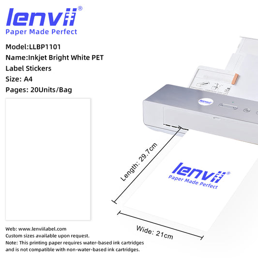 A4 Inkjet Bright Label Stickers