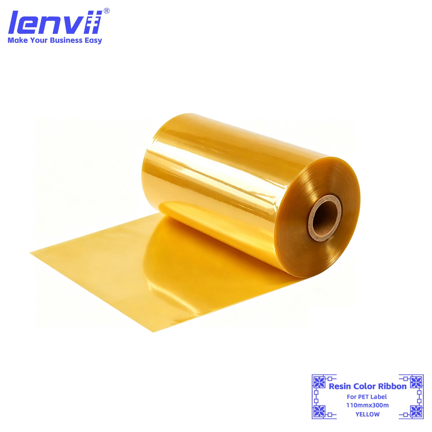 Color Resin Thermal Transfer Ribbon for PET Labels | 30–110mm