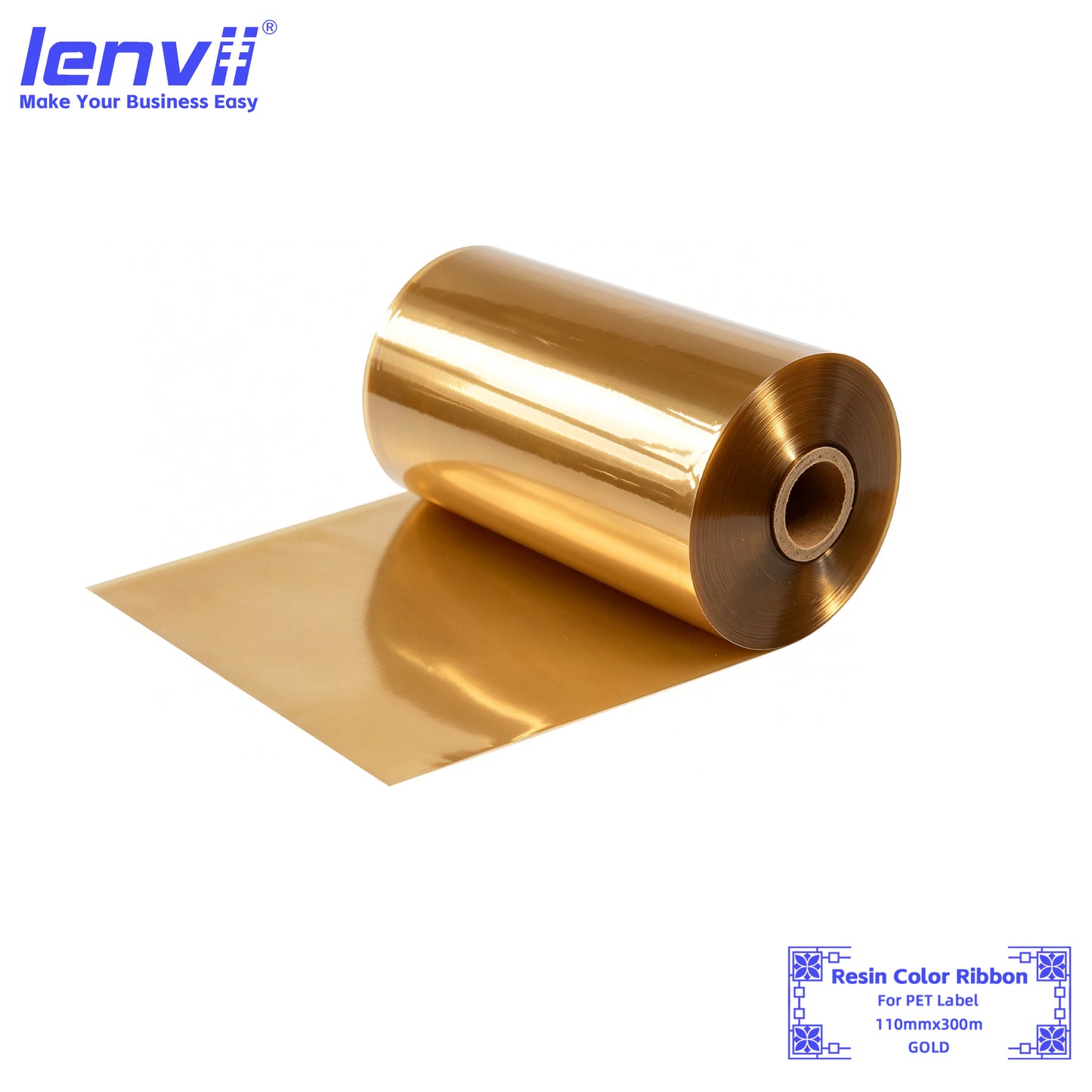 Color Resin Thermal Transfer Ribbon for PET Labels | 30–110mm