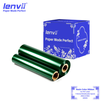 Color Resin Thermal Transfer Ribbon for PET Labels | 30–110mm Double axis