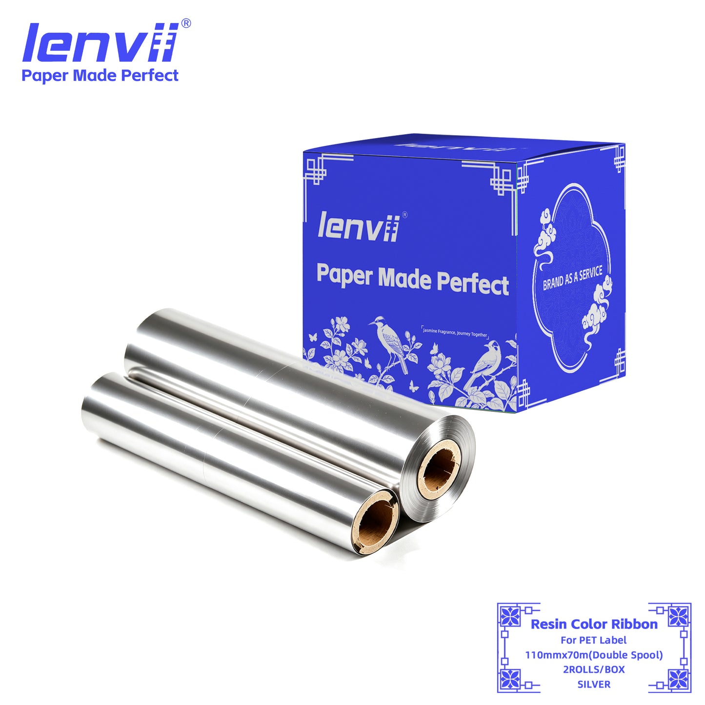 Color Resin Thermal Transfer Ribbon for PET Labels | 30–110mm Double axis
