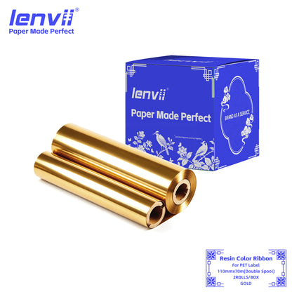 Color Resin Thermal Transfer Ribbon for PET Labels | 30–110mm Double axis