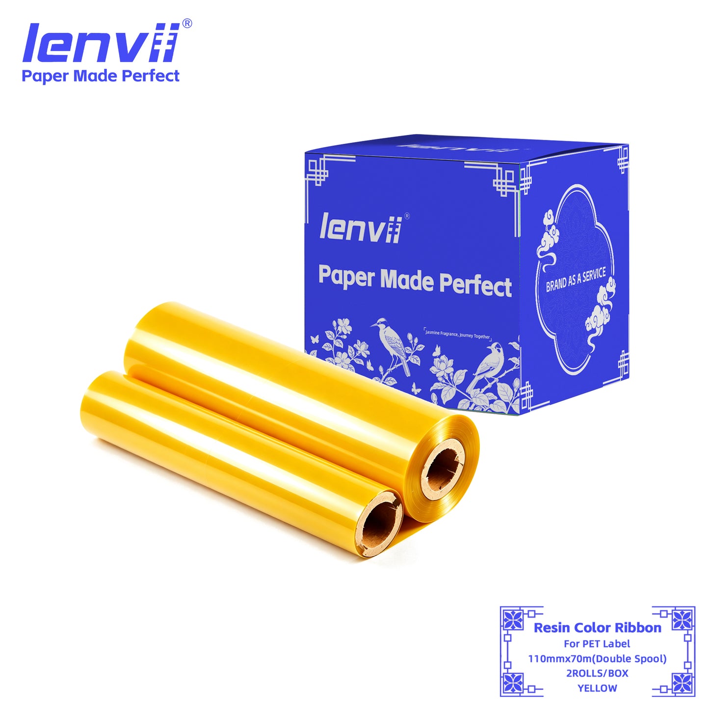 Color Resin Thermal Transfer Ribbon for PET Labels | 30–110mm Double axis