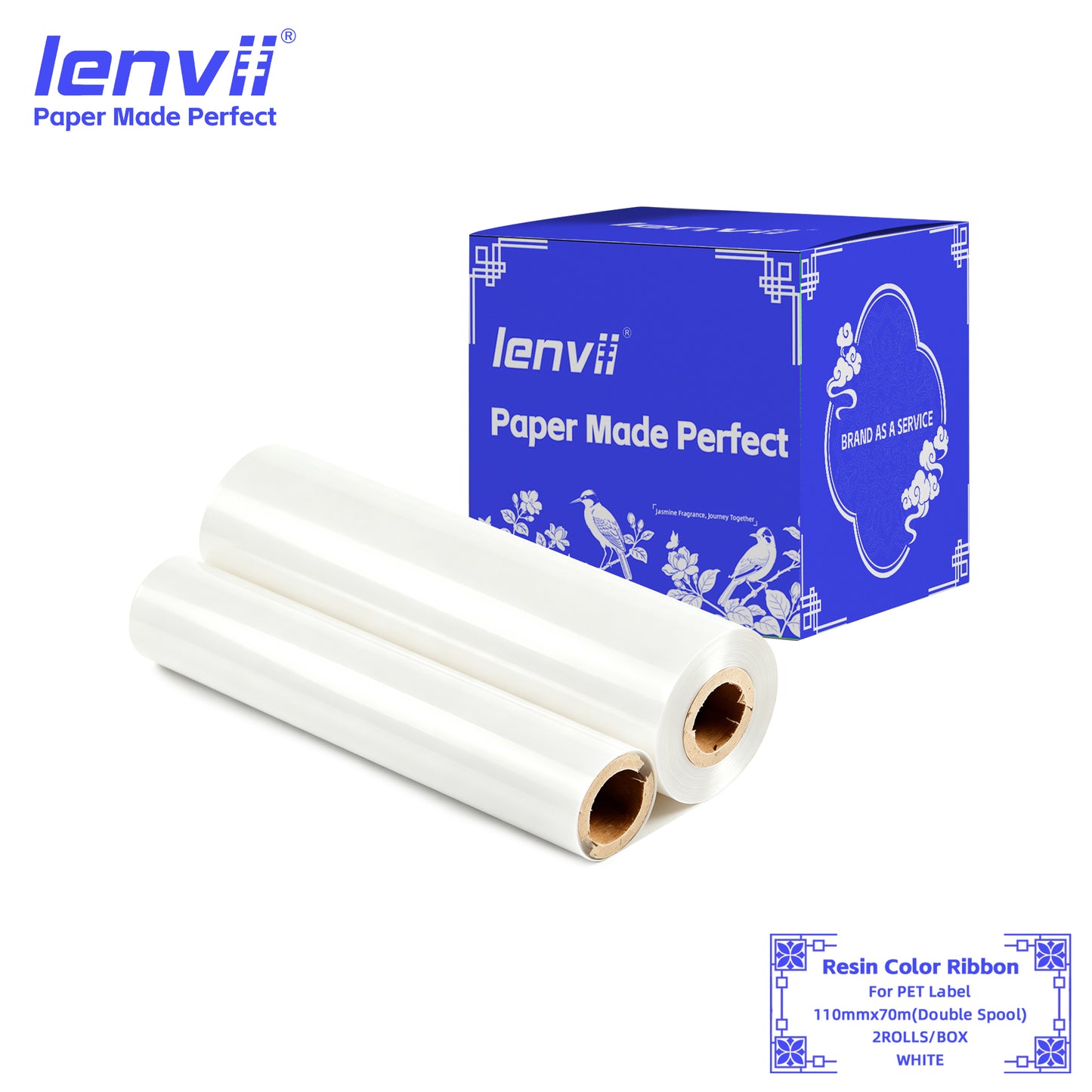 Color Resin Thermal Transfer Ribbon for PET Labels | 30–110mm Double axis