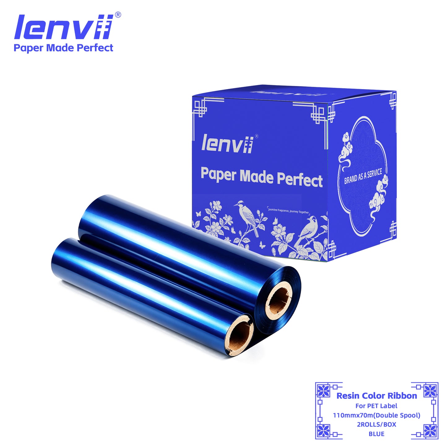 Color Resin Thermal Transfer Ribbon for PET Labels | 30–110mm Double axis