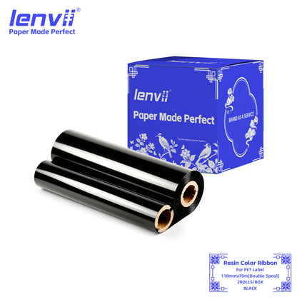 Color Resin Thermal Transfer Ribbon for PET Labels | 30–110mm Double axis