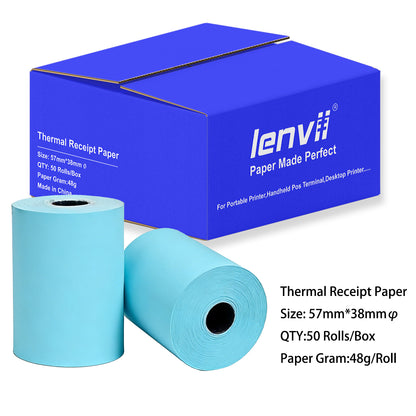 LENVII 48g Ultra Thin Thermal Paper丨Cash Register Receipt Roll