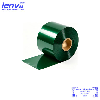 Color Resin Thermal Transfer Ribbon for PET Labels | 30–110mm
