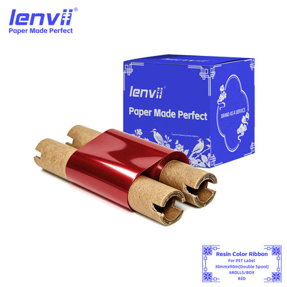 Color Resin Thermal Transfer Ribbon for PET Labels | 30–110mm Double axis
