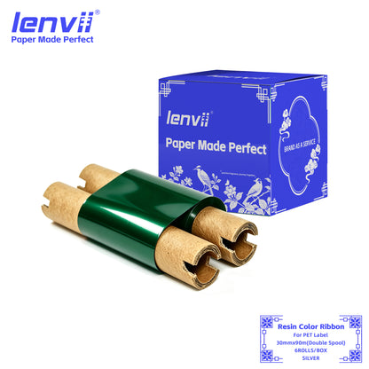 Color Resin Thermal Transfer Ribbon for PET Labels | 30–110mm Double axis