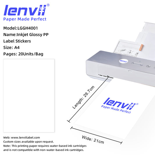 A4 Inkjet Glossy Label Stickers
