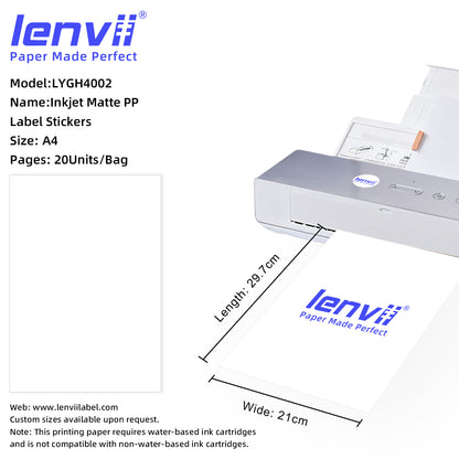 A4 Inkjet Matte Label Stickers