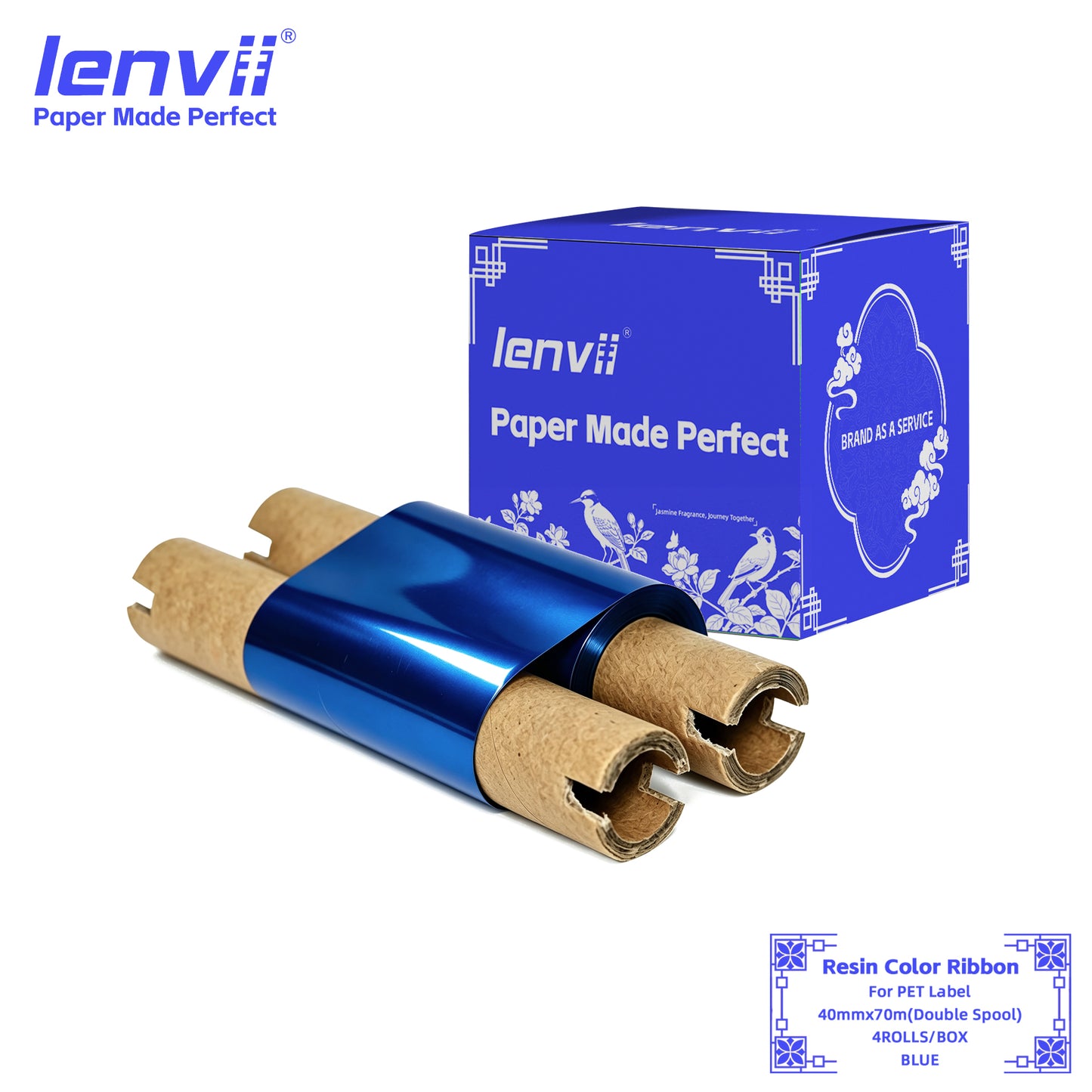 Color Resin Thermal Transfer Ribbon for PET Labels | 30–110mm Double axis