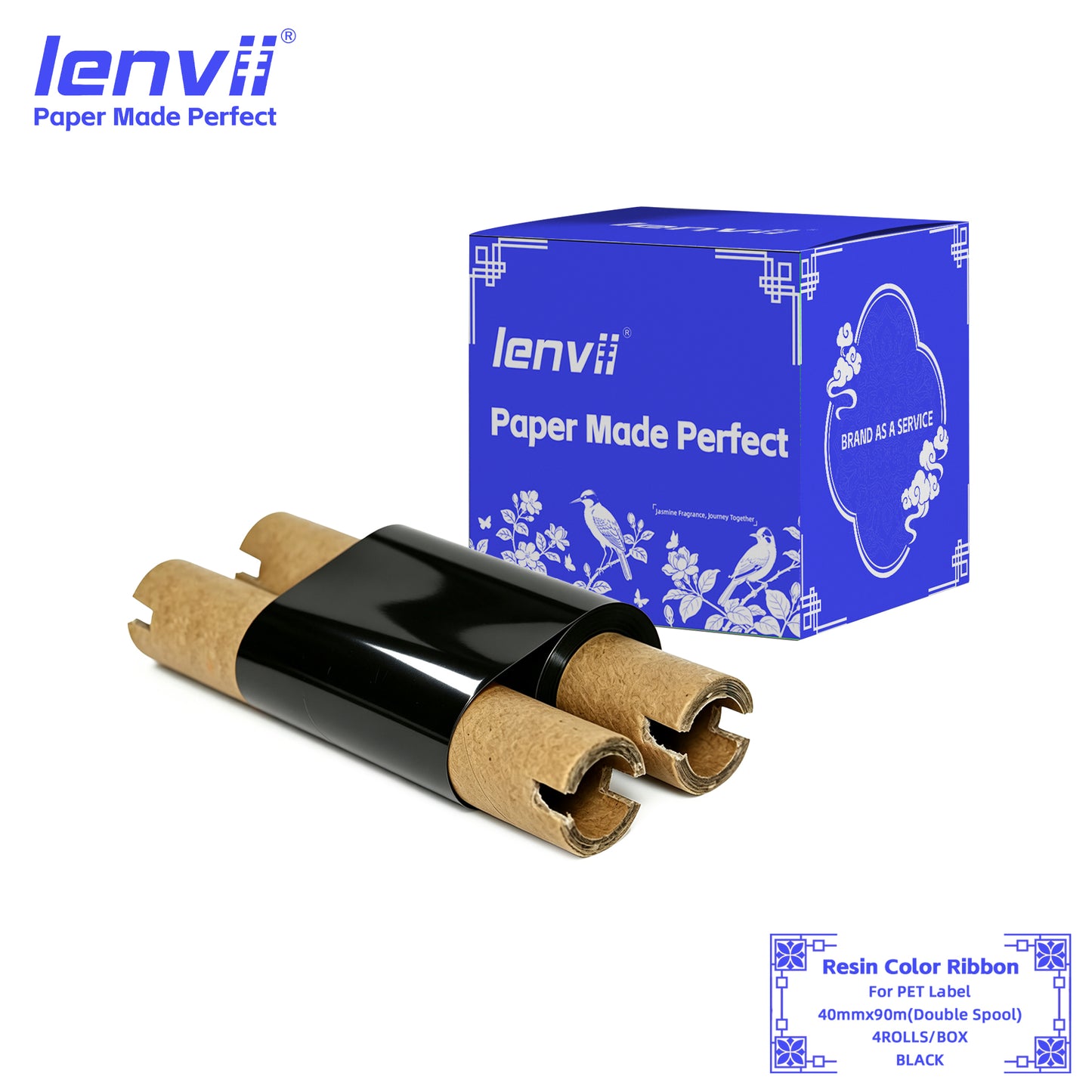 Color Resin Thermal Transfer Ribbon for PET Labels | 30–110mm Double axis