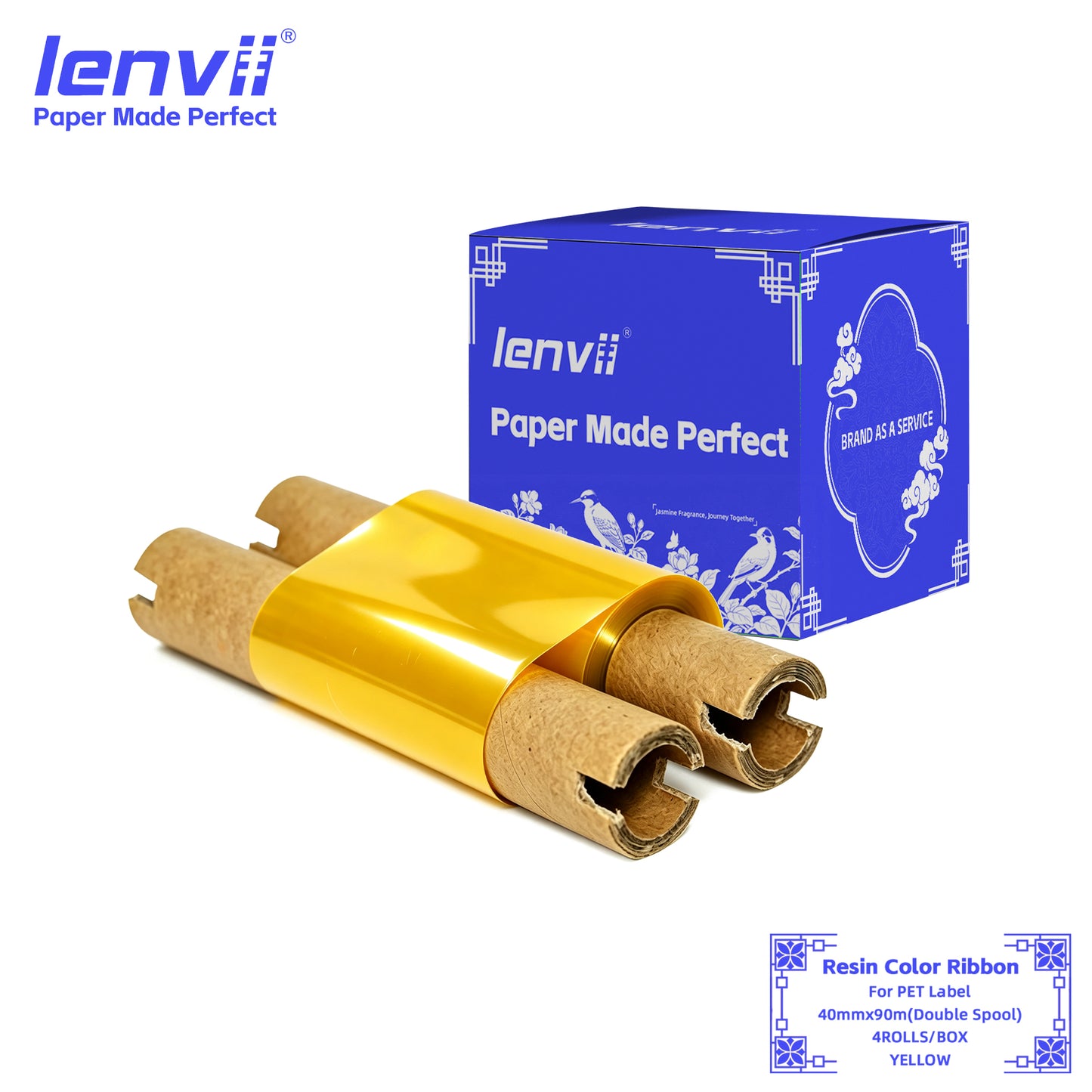 Color Resin Thermal Transfer Ribbon for PET Labels | 30–110mm Double axis