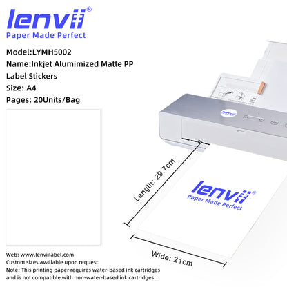 A4 Inkjet Matte Label Stickers