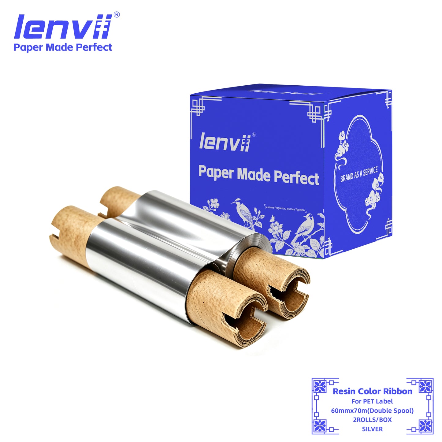 Color Resin Thermal Transfer Ribbon for PET Labels | 30–110mm Double axis