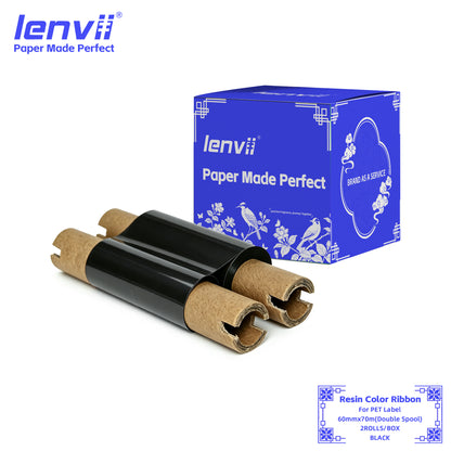 Color Resin Thermal Transfer Ribbon for PET Labels | 30–110mm Double axis
