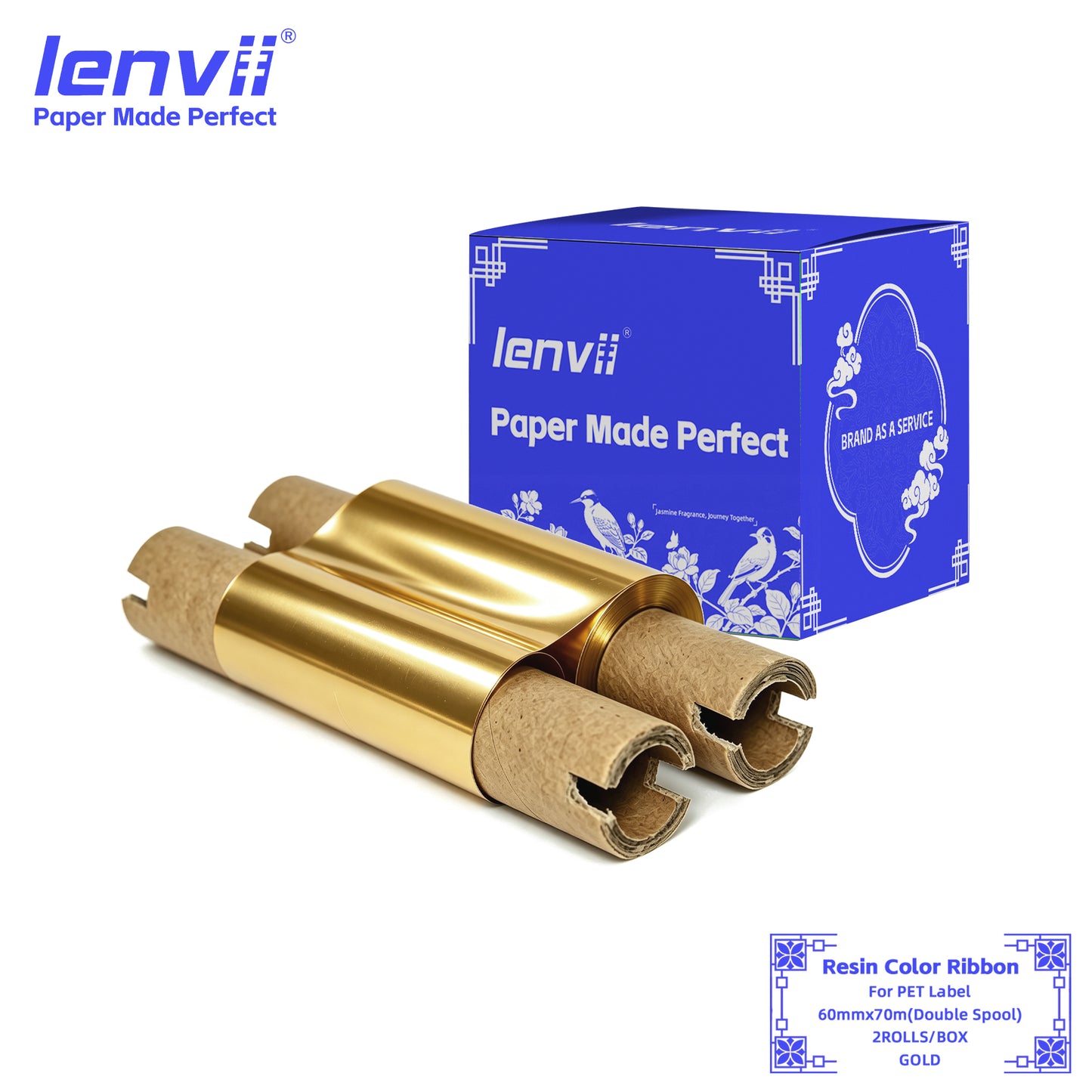 Color Resin Thermal Transfer Ribbon for PET Labels | 30–110mm Double axis