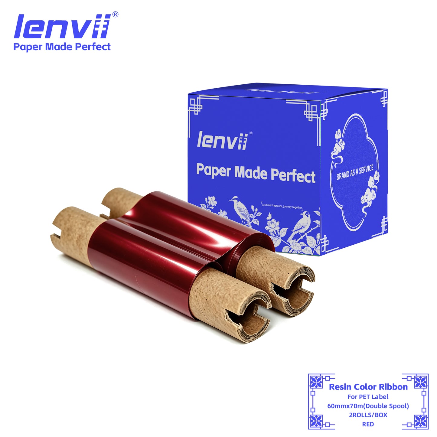 Color Resin Thermal Transfer Ribbon for PET Labels | 30–110mm Double axis