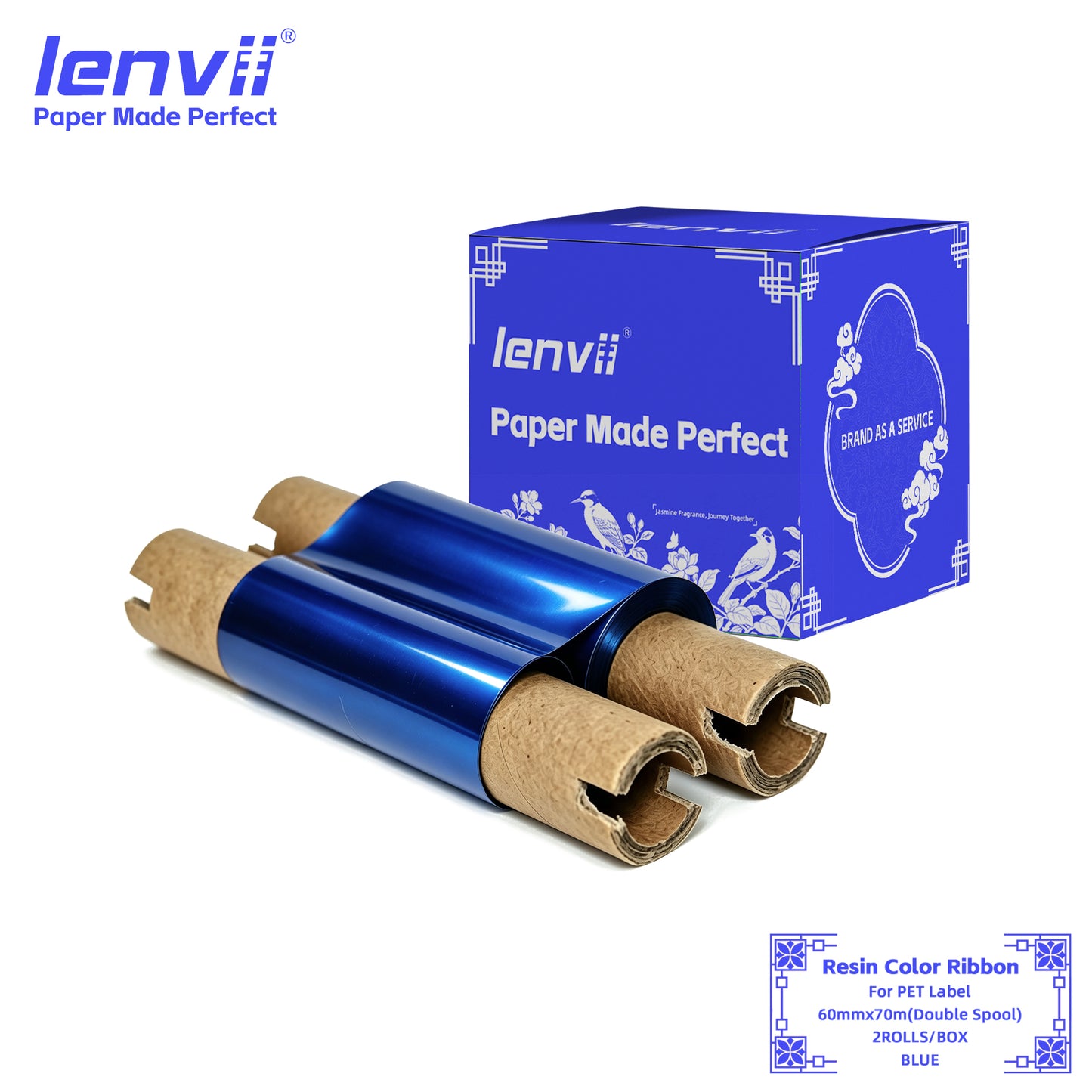 Color Resin Thermal Transfer Ribbon for PET Labels | 30–110mm Double axis