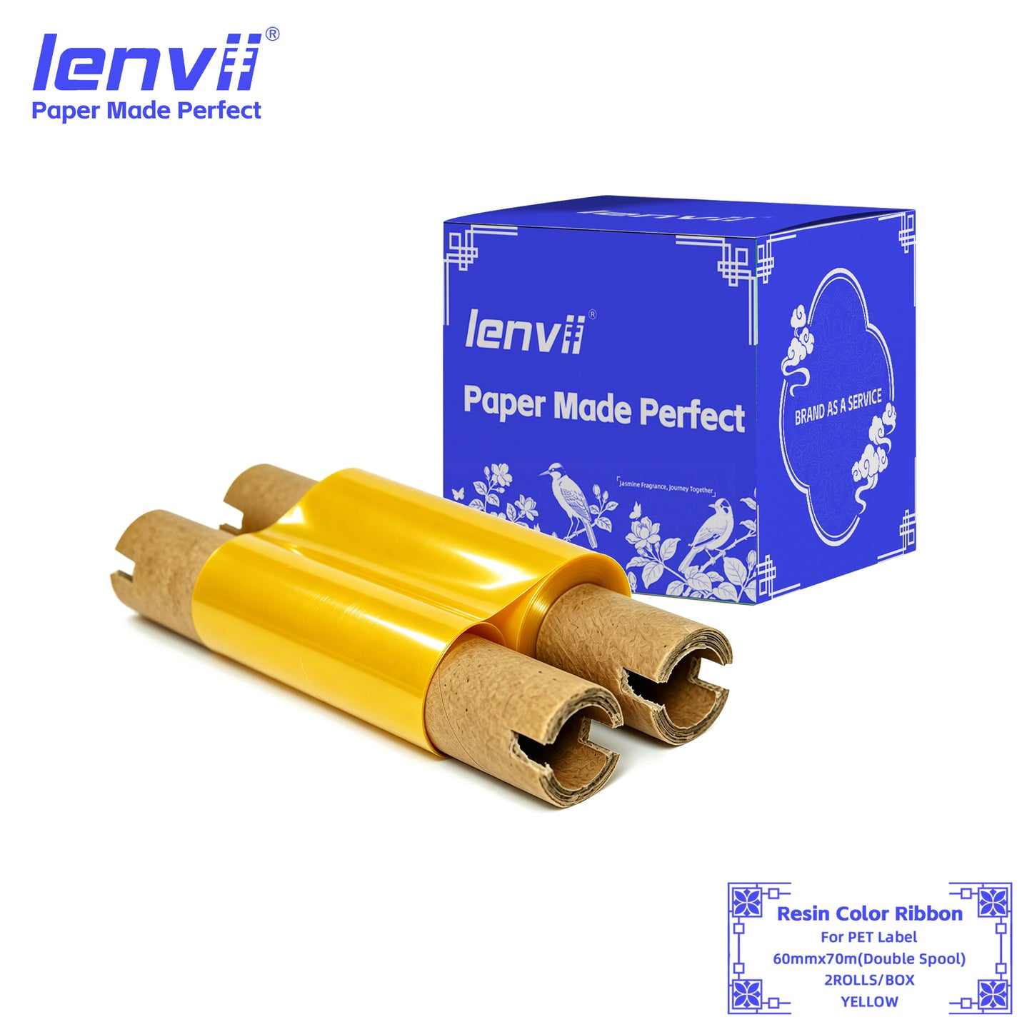 Color Resin Thermal Transfer Ribbon for PET Labels | 30–110mm Double axis