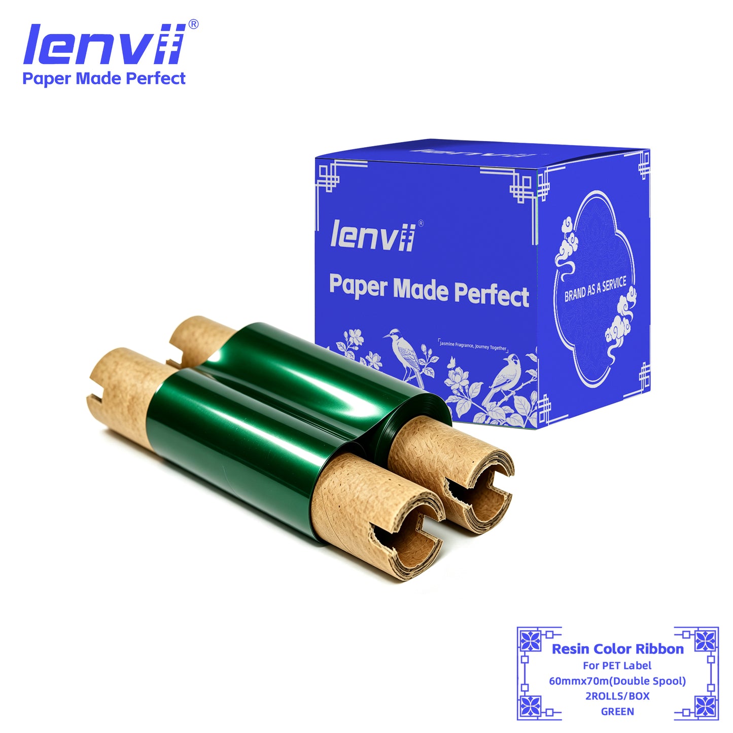 Color Resin Thermal Transfer Ribbon for PET Labels | 30–110mm Double axis