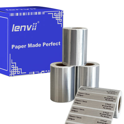 LENVII 70×13mm Waterproof Jewelry Price Tags丨Thermal Label Stickers