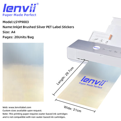 A4 Inkjet Brushed Label Stickers