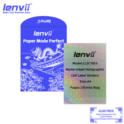 A4 Inkjet Holographic Label Stickers | 20 Sheets/Bag
