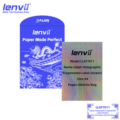 A4 Inkjet Holographic Label Stickers | 20 Sheets/Bag