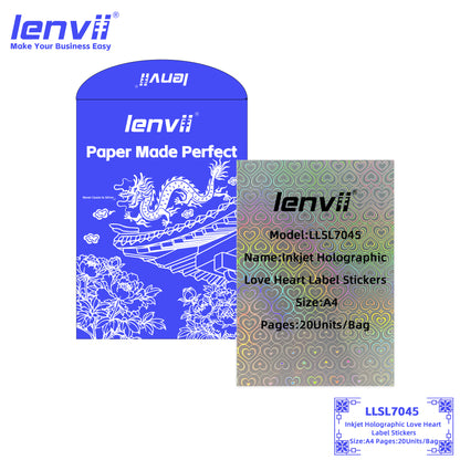 A4 Inkjet Holographic Label Stickers | 20 Sheets/Bag