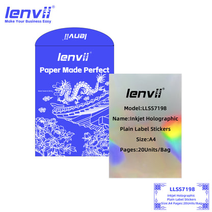 A4 Inkjet Holographic Label Stickers | 20 Sheets/Bag