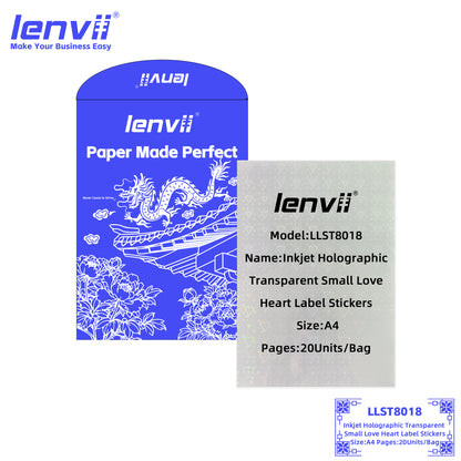 A4 Inkjet Holographic Transparent PET Label Stickers