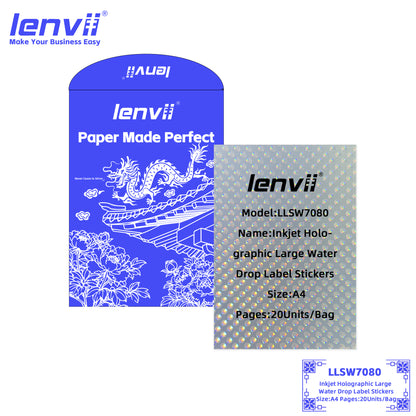 A4 Inkjet Holographic Label Stickers | 20 Sheets/Bag