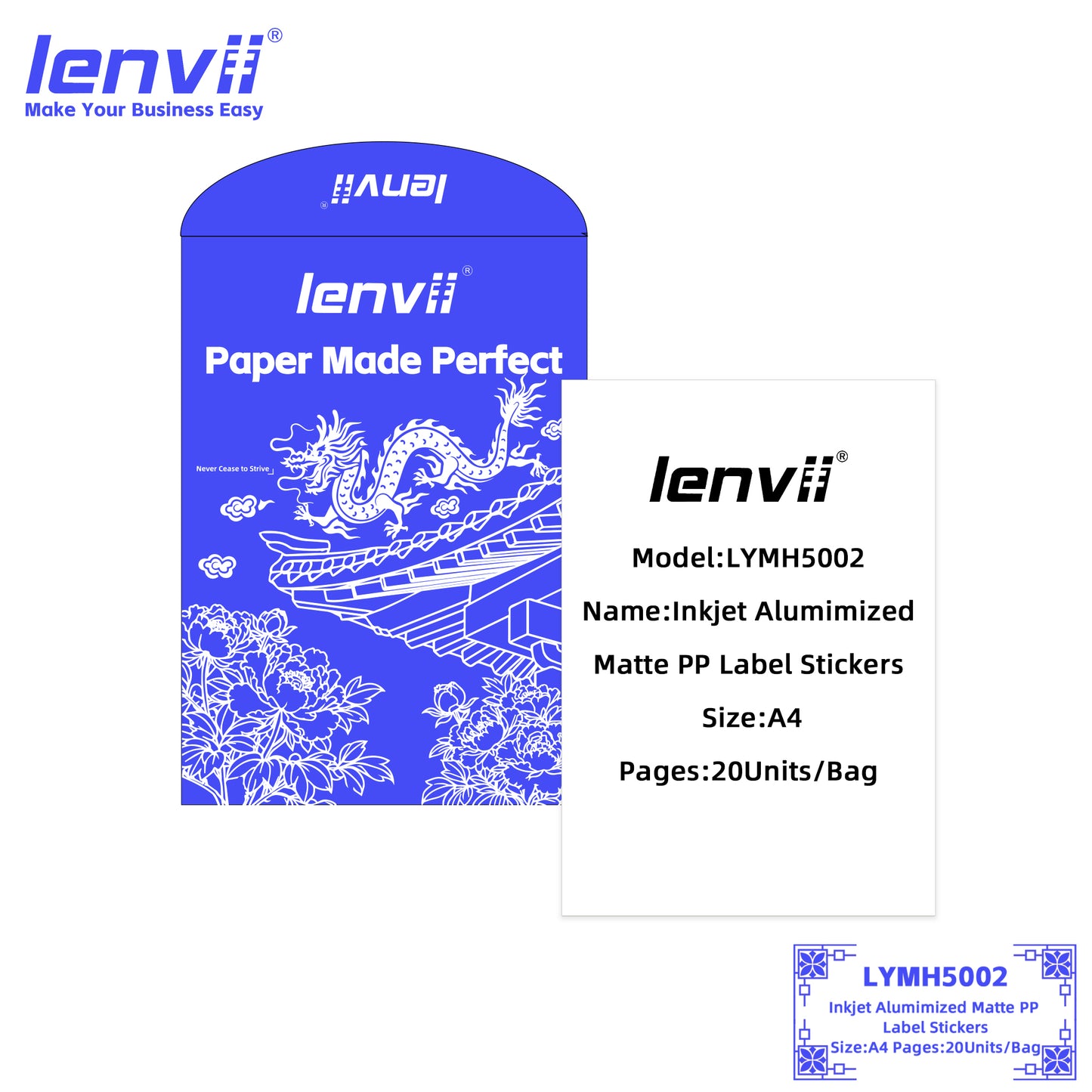 A4 Inkjet Matte Label Stickers