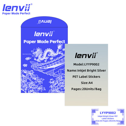 A4 Inkjet Label Stickers – White, Gold & Silver PET