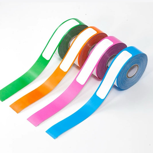 LENVII 4 Proof Colored Wristbands for Events/Thermal PVC Wristband Label/Medical Bracelet/Magnetic Wristband/Concert,Party,Pool,Festival  Wristbands/Id Bracelets Tags for Elderly